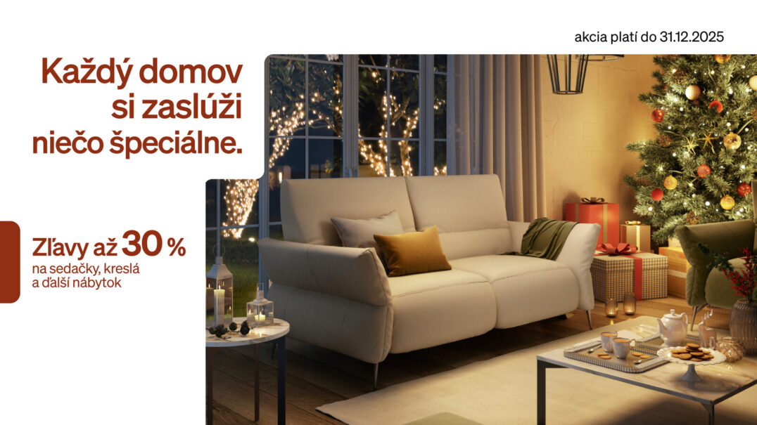 Vianoce v znamení talianskeho luxusu 🎄 Natuzzi Editions so zľavami až do 30 %