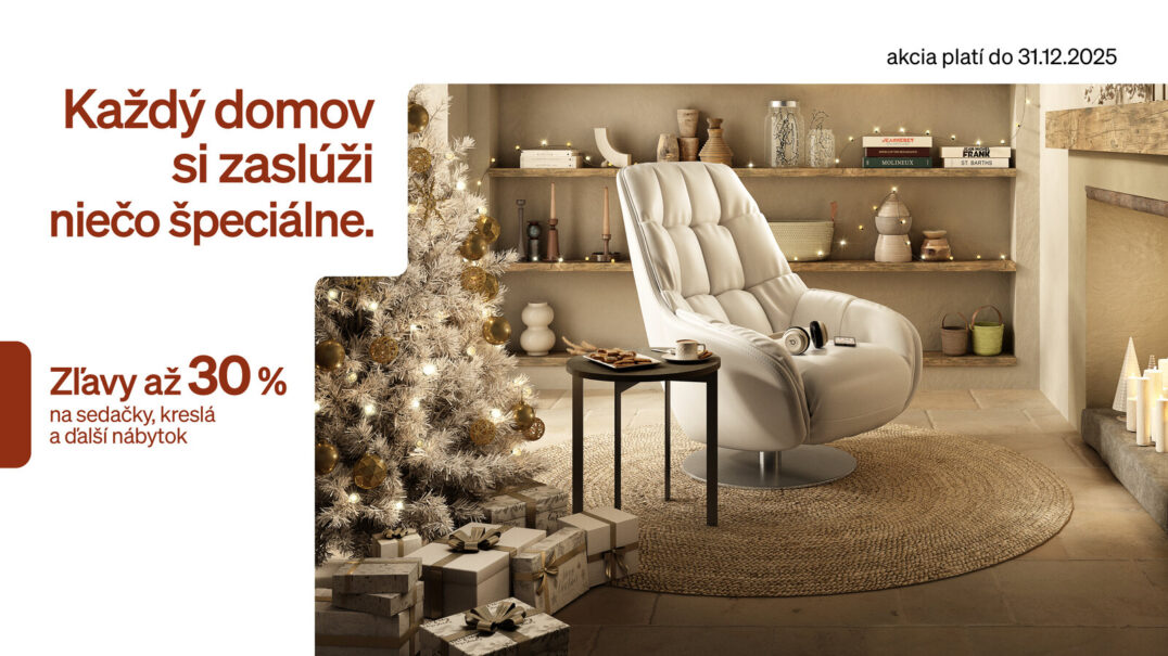 Vianoce v znamení talianskeho luxusu 🎄 Natuzzi Editions so zľavami až do 30 %